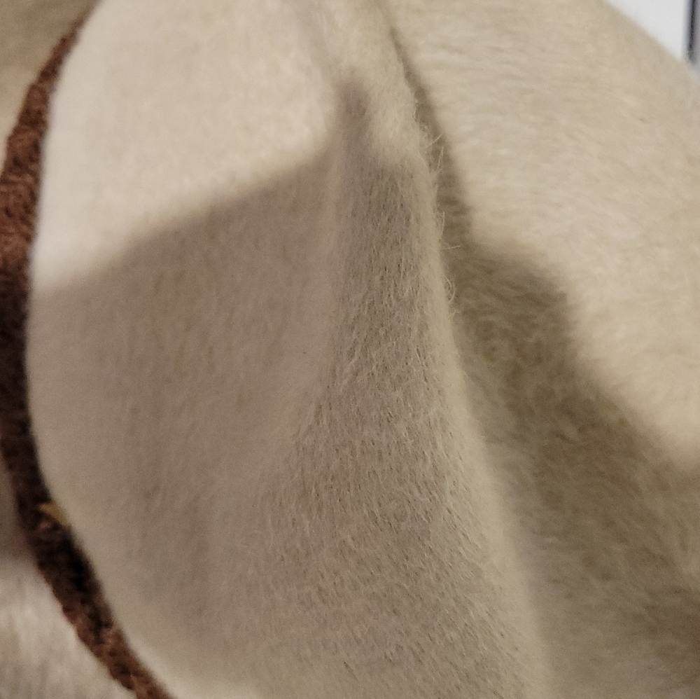 Sauve Frères Cream Fedora Hat - Unisex - Picture 4 of 7